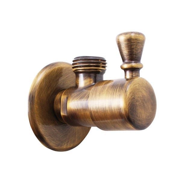 Zawór kątowy 1/2&quot;x 1/2&quot;, brąz