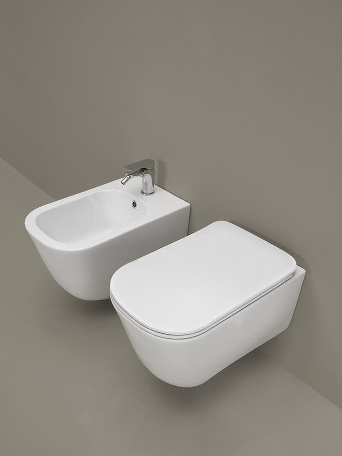 TRIBECA deska WC, SLIM, Soft Close, biała