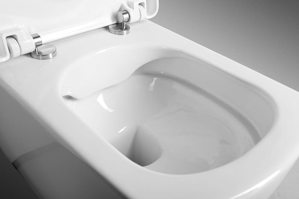 GLANC WC wiszące, Rimless, 37x51,5cm, biały