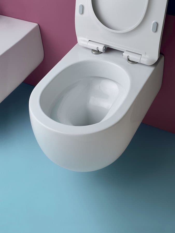 FLO WC wiszące, Rimless, 37x54cm, biały