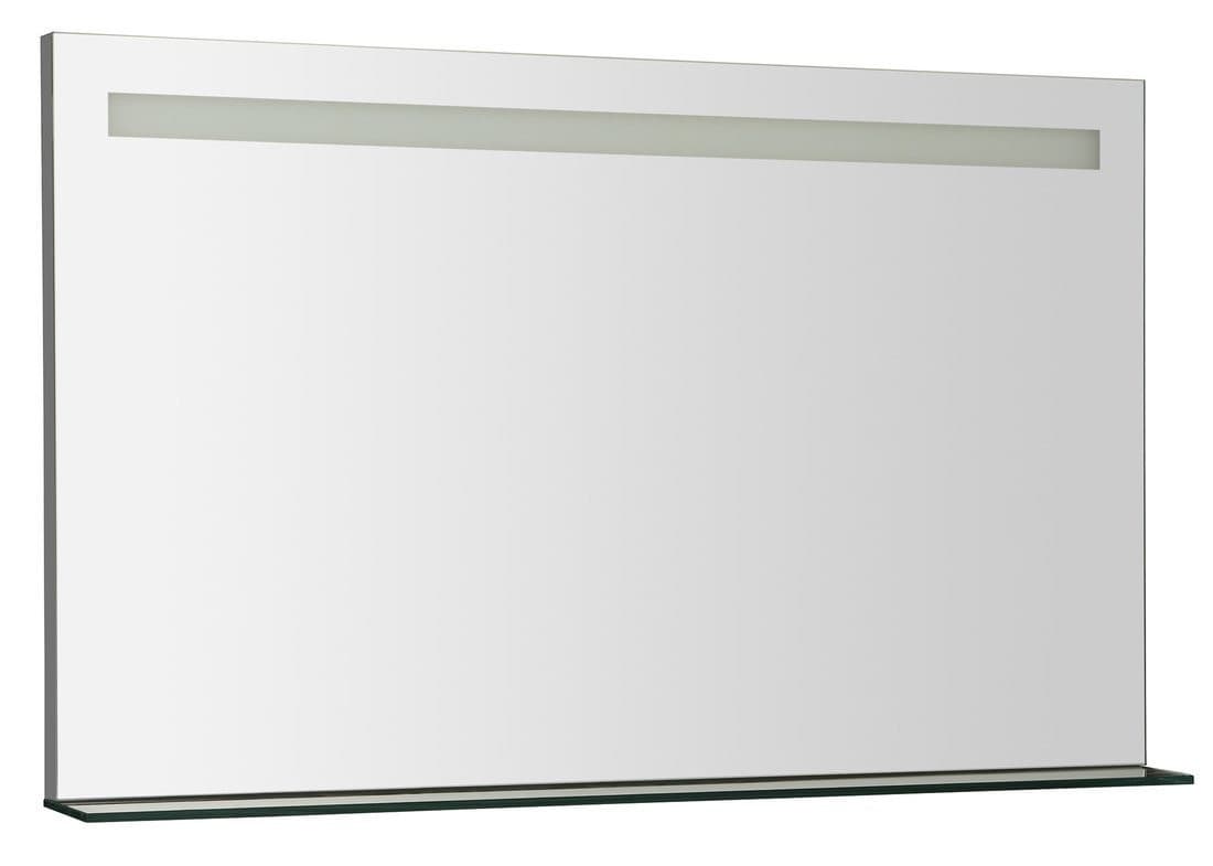 BRETO lustro z oświetleniem LED i półką 100x60,8cm