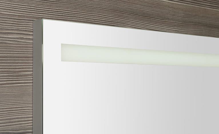 BRETO lustro z oświetleniem LED i półką 100x60,8cm