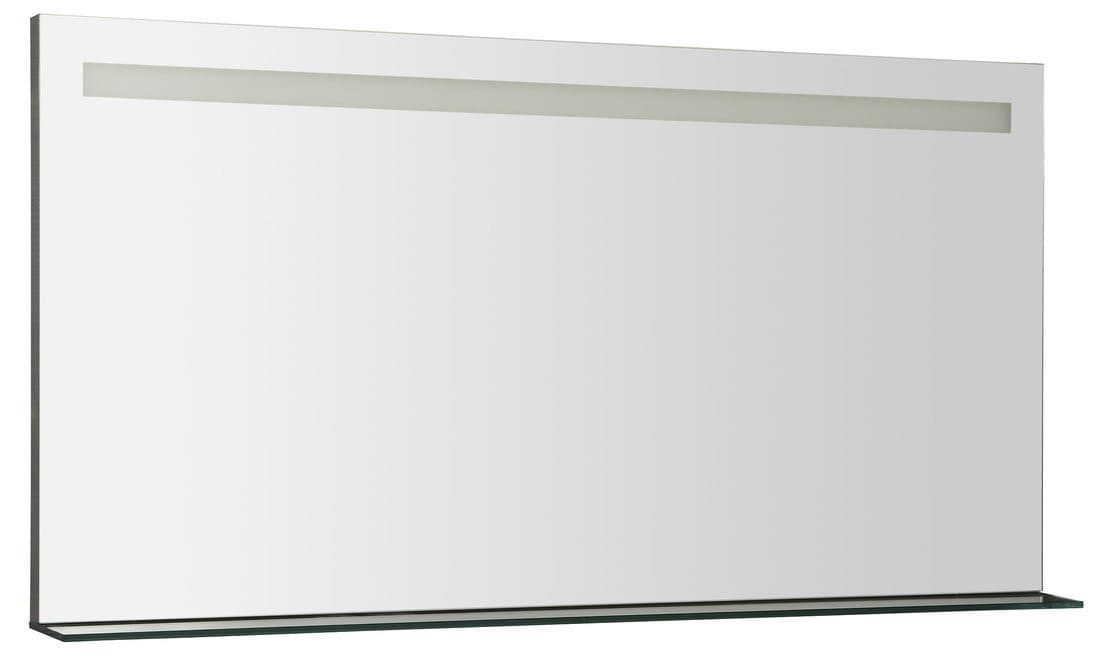 BRETO lustro z oświetleniem LED i półką 120x60,8cm