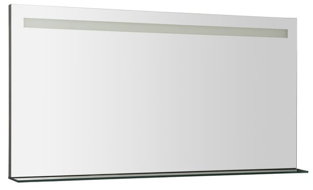 BRETO lustro z oświetleniem LED i półką 120x60,8cm