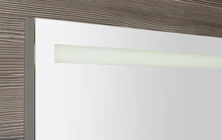 BRETO lustro z oświetleniem LED i półką 120x60,8cm