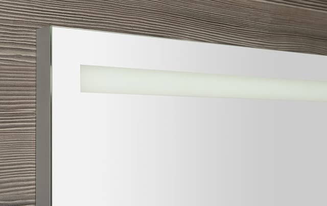 BRETO lustro z oświetleniem LED i półką 120x60,8cm