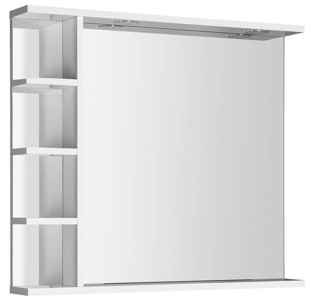 KORIN lustro z oświetleniem LED i półkami 80x70x12cm