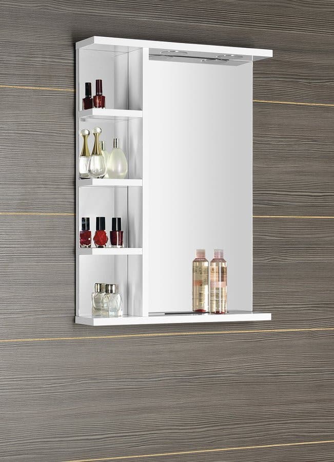 KORIN lustro z oświetleniem LED i półeczką 52x70x12cm