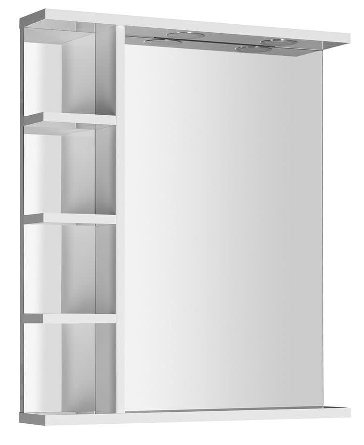 KORIN lustro z oświetleniem LED i półkami 60x70x12cm