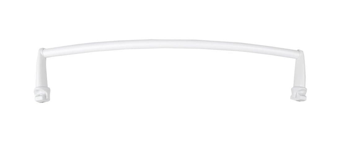 Wieszak na ręczniki na grzejnik, 33cm, obły, biały