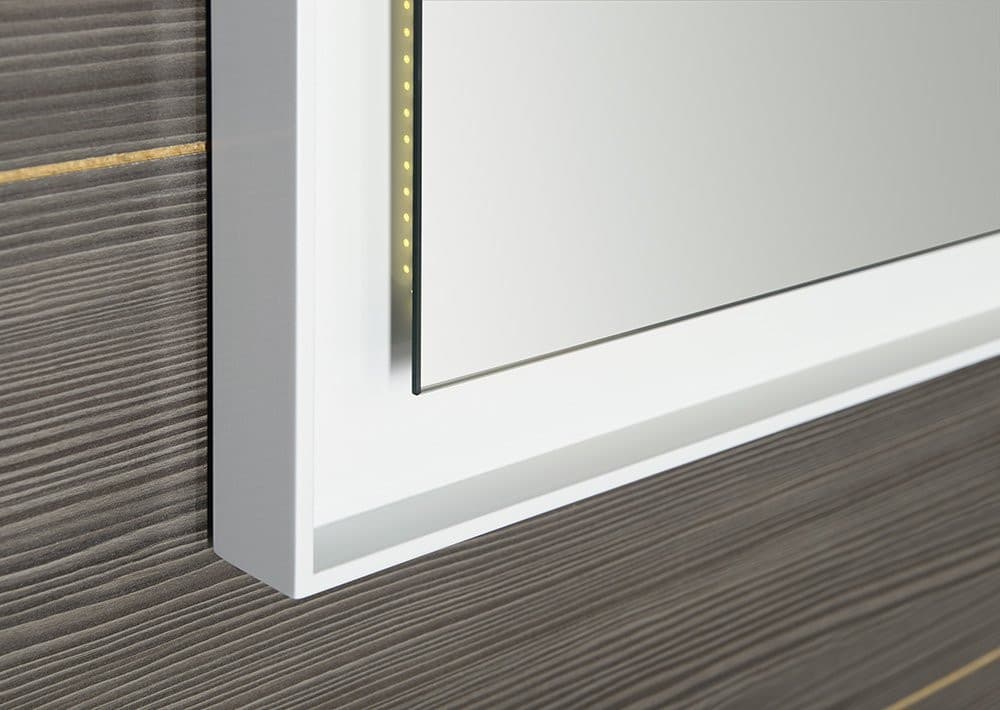 FLUT Lustro z podświetleniem LED 60x80cm, białe