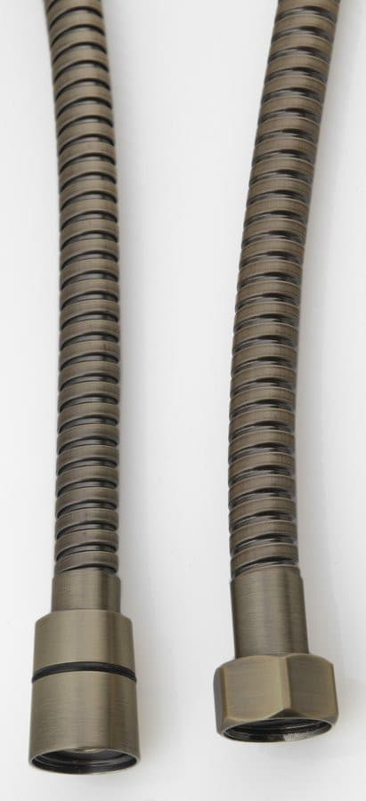 POWERFLEX wąż prysznicowy metalowy, 150cm, ciemny brąz