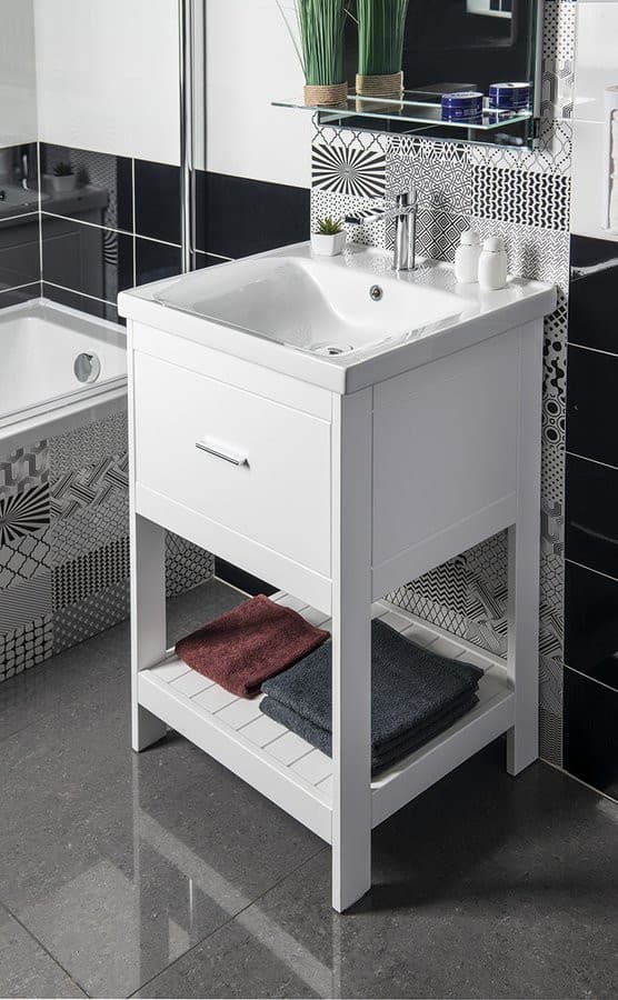 ZUNO 55 umywalka meblowa 55x45cm, biała