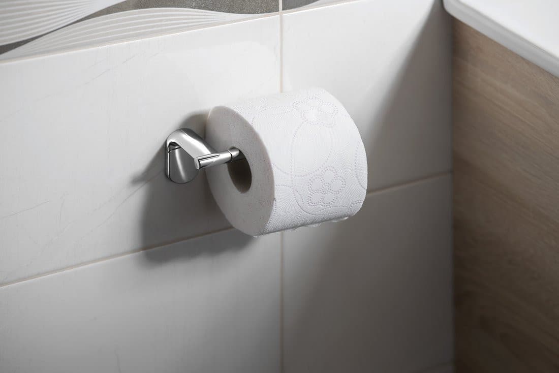 ZERO wieszak na papier toaletowy, chrom