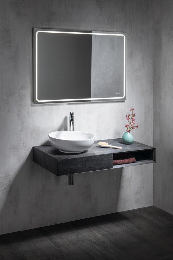 RONDANE umywalka ceramiczna nablatowa Ø 41 cm, biała