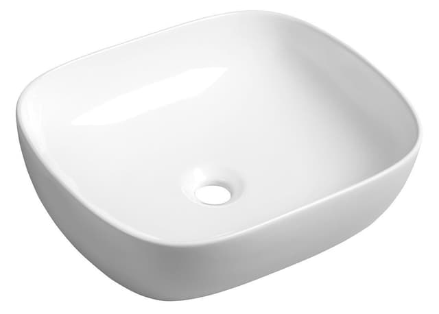 LIRO Umywalka ceramiczna nablatowa 50,5x41 cm, biała