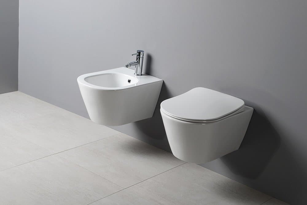 AVVA bidet wiszący 35,5x53cm, biały