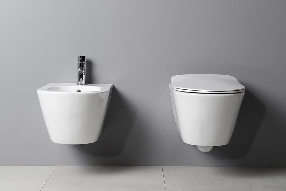 AVVA bidet wiszący 35,5x53cm, biały