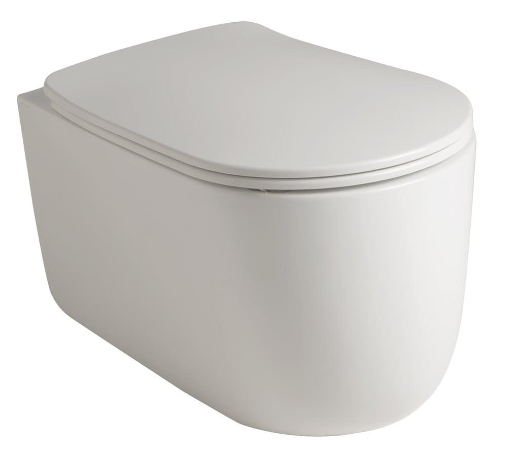 NOLITA WC wiszące, Rimless, 35x55cm, biały