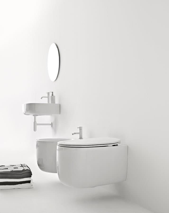 NOLITA WC wiszące, Rimless, 35x55cm, biały