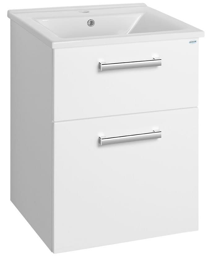 VEGA szafka umywalkowa 51,5x72,6x43,6cm, 2 szuflady, biała