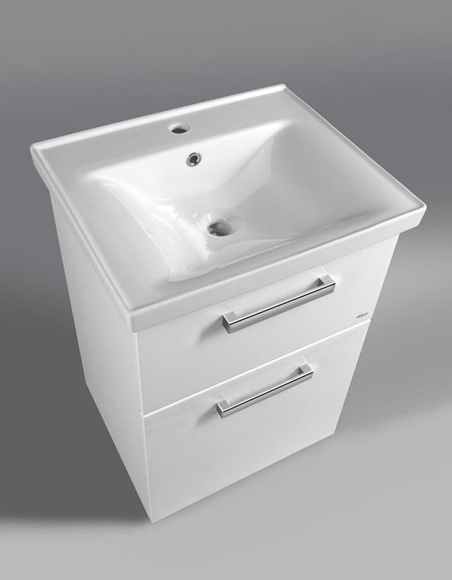 VEGA szafka umywalkowa 51,5x72,6x43,6cm, 2 szuflady, biała