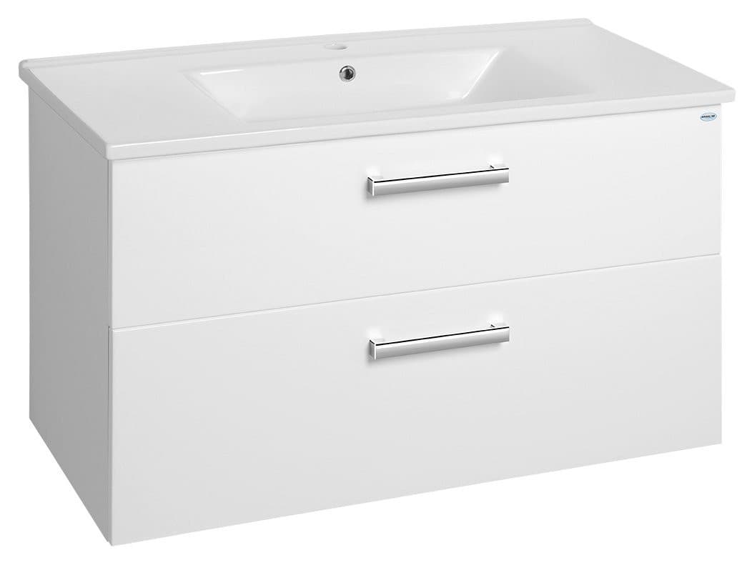 VEGA szafka umywalkowa 97x60x43,6cm, 2 szuflady, biała