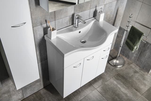 KERAMIA FRESH szafka umywalkowa 74,5x74x34,7cm, biała