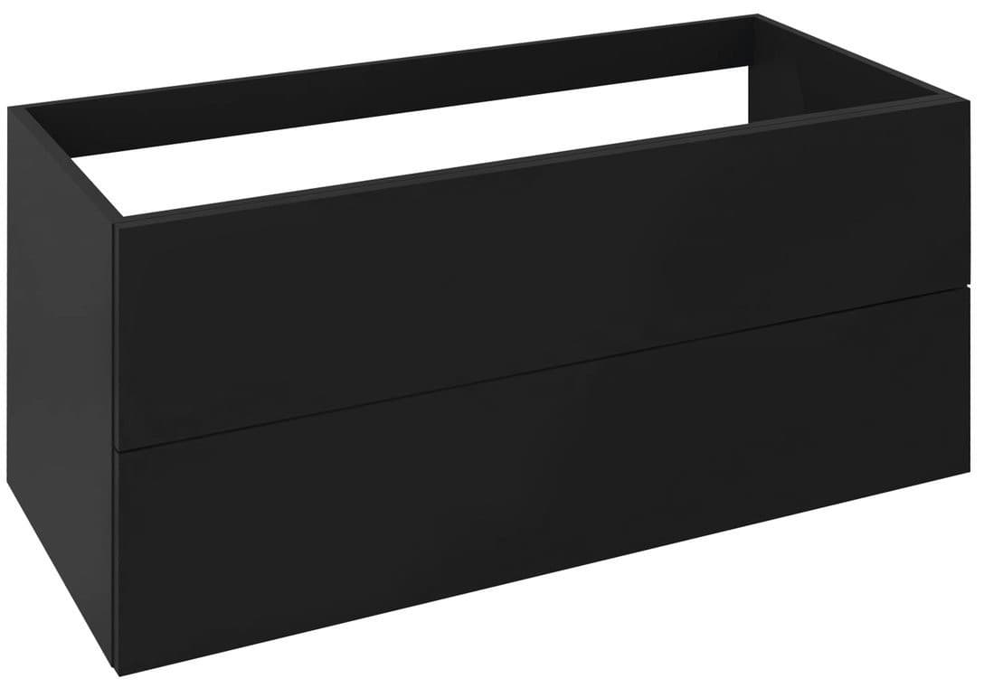 TREOS szafka umywalkowa 110x53x50,5cm, czarny mat