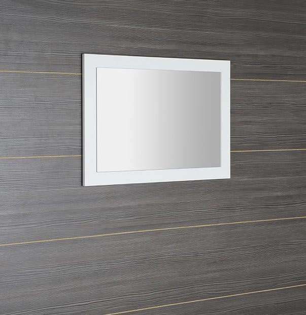 TREOS lustro w ramie 75x50cm, biały mat