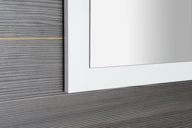 TREOS lustro w ramie 110x50cm, biały mat