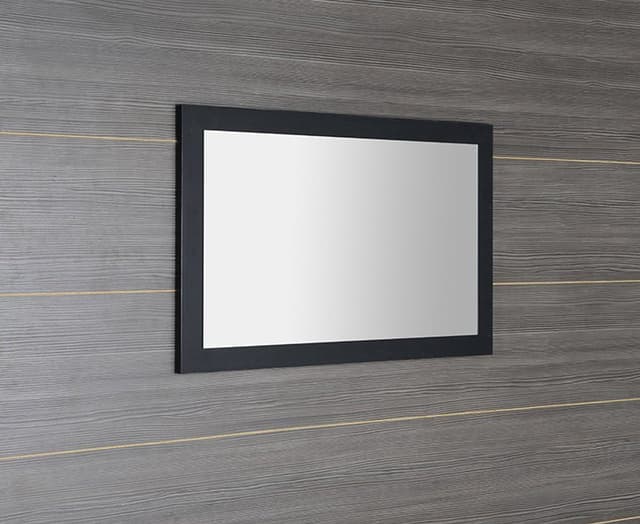 TREOS lustro w ramie 110x50cm, czarny mat