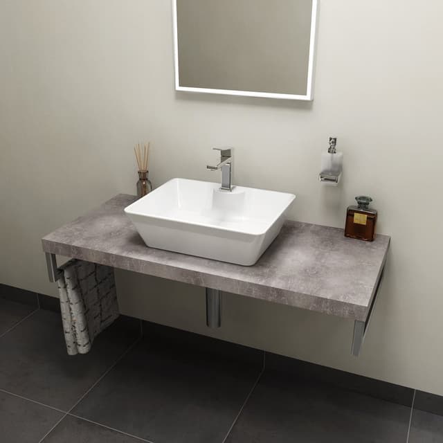AVICE blat pod umywalkę 80x50cm, grubość 5cm, Cement