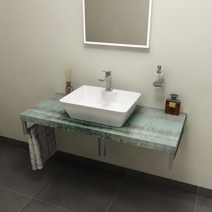 AVICE blat pod umywalkę 90x50cm, grubość 5cm, Aquamarine