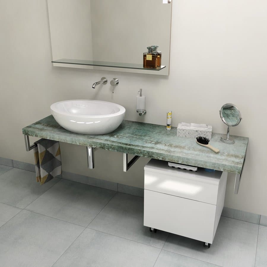 AVICE blat pod umywalkę 150x50cm, grubość 5cm, Aquamarine