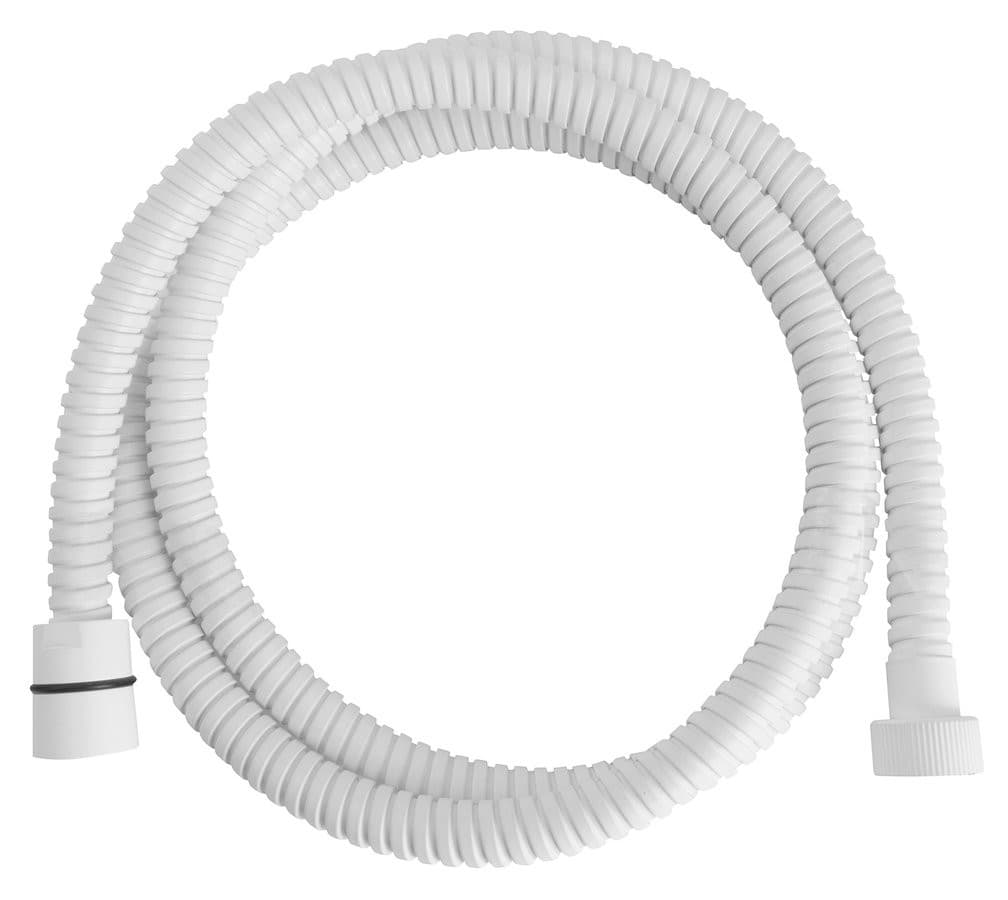 POWERFLEX wąż prysznicowy metalowy, 150cm, biały mat