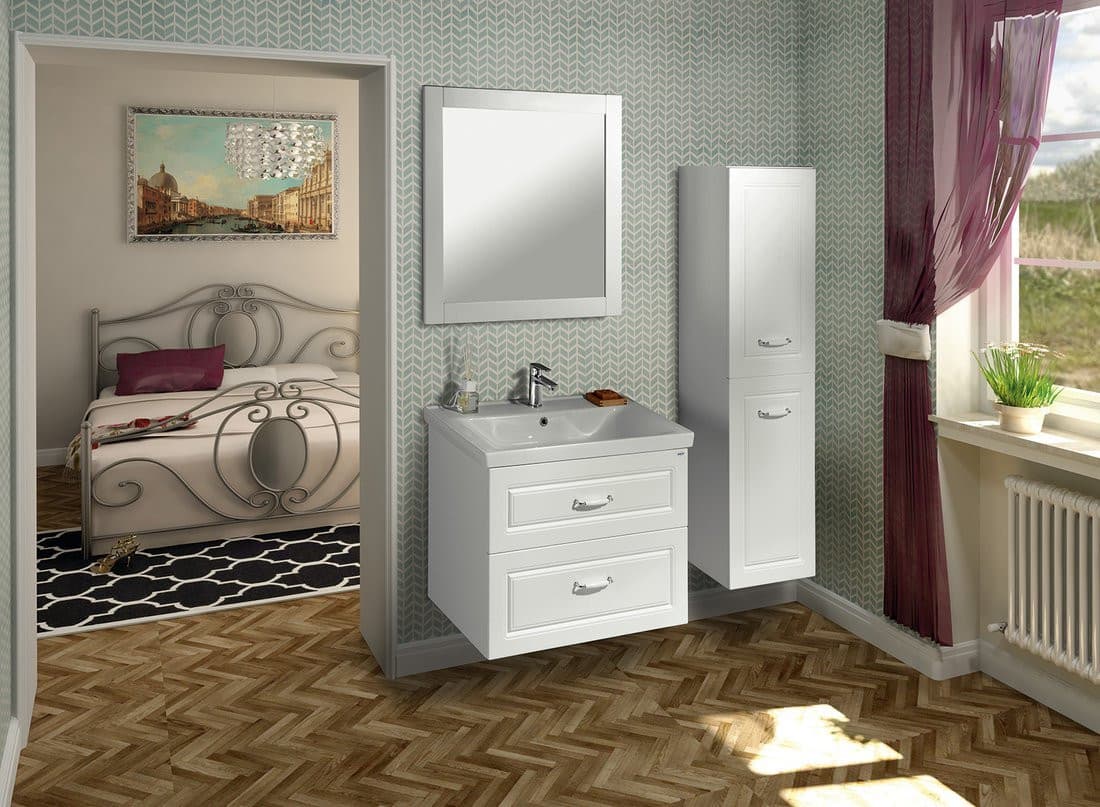 FAVOLO szafka umywalkowa 76,5x60x44,6cm, biały mat
