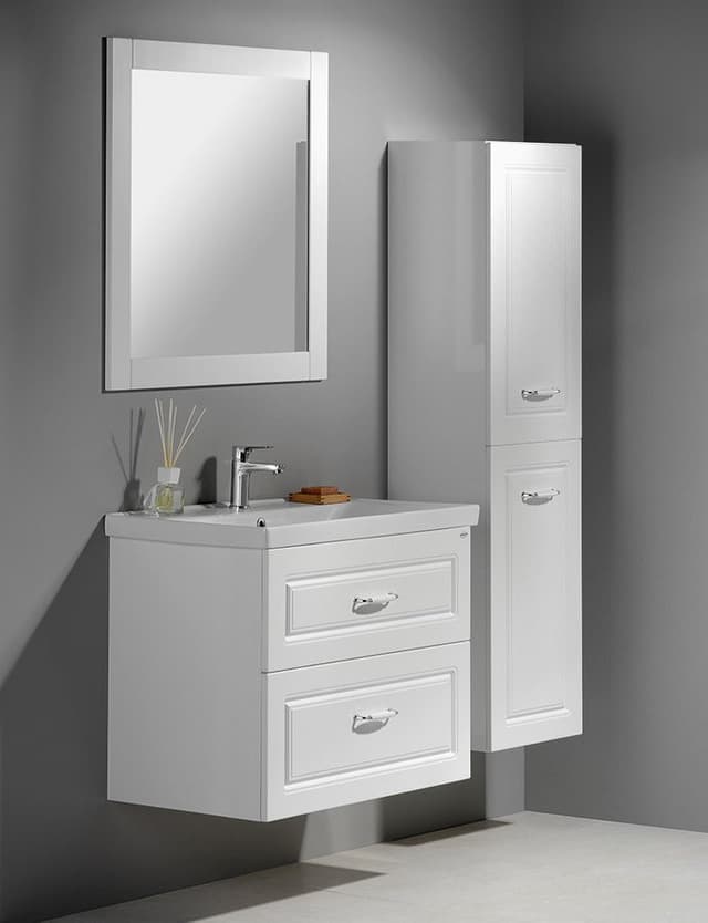 FAVOLO szafka umywalkowa 76,5x60x44,6cm, biały mat