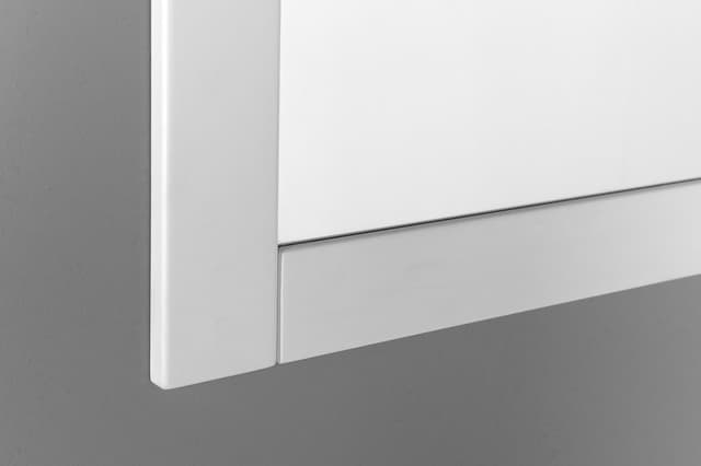 FAVOLO lustro w ramie 80x80cm, biały mat