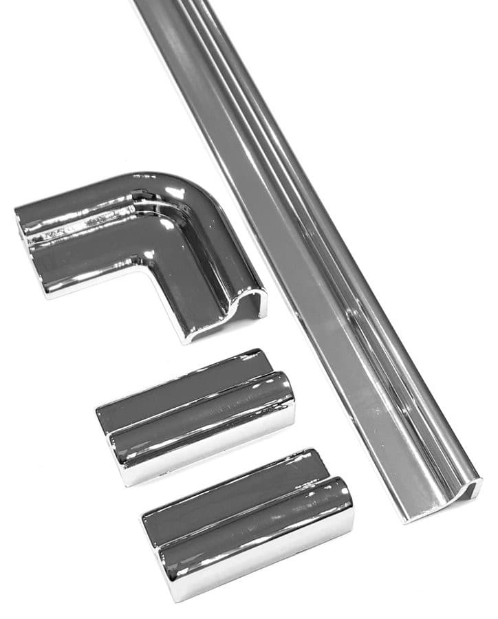Listwa progowa 1000 mm ze zaślepkami, chrom