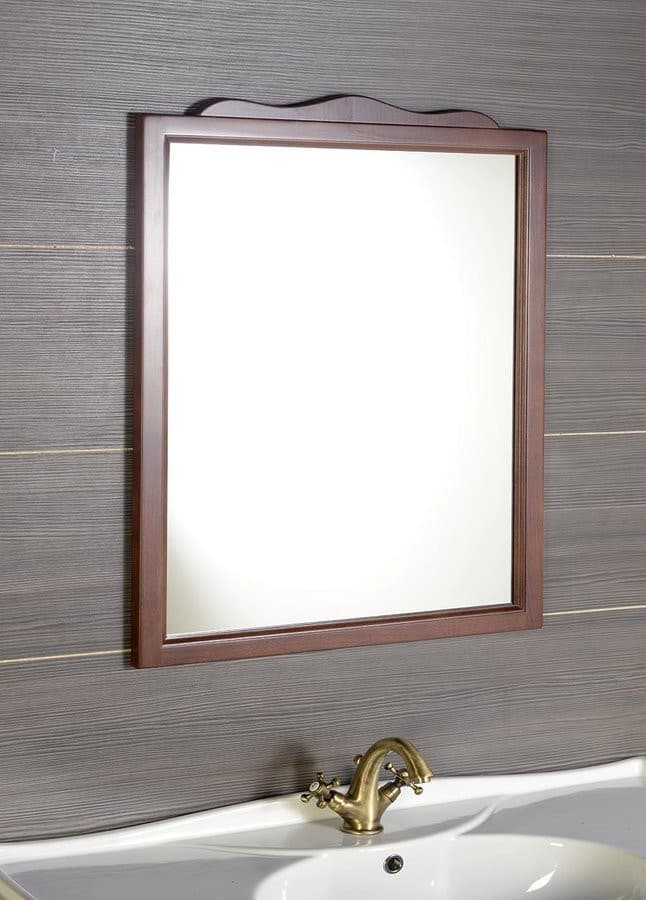 RETRO lustro w drewnianej ramie 89x115cm, buk