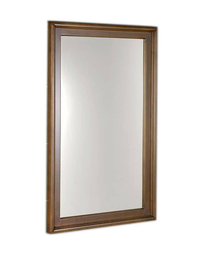 RETRO lustro w drewnianej ramie 70x115cm, buk