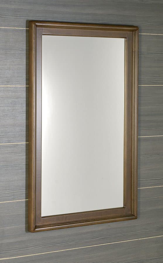 RETRO lustro w drewnianej ramie 70x115cm, buk