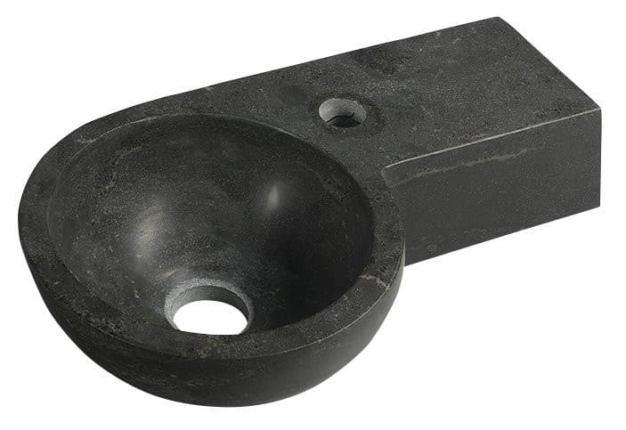 BLOK umywalka kamienna 40x23cm, antracyt