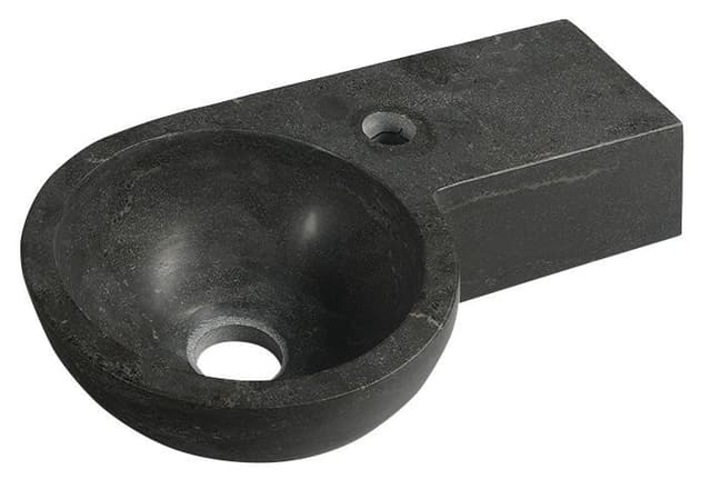BLOK umywalka kamienna 40x23cm, antracyt