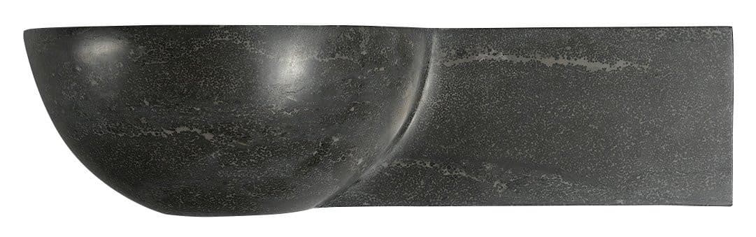 BLOK umywalka kamienna 40x23cm, antracyt