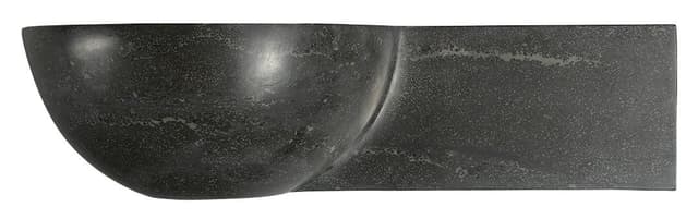 BLOK umywalka kamienna 40x23cm, antracyt