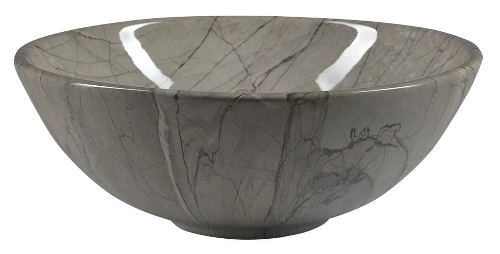 DALMA umywalka ceramiczna nablatowa Ø 42 cm, grigio