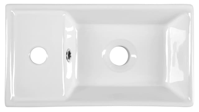 Umywalka ceramiczna meblowa, 40x22 cm, biała