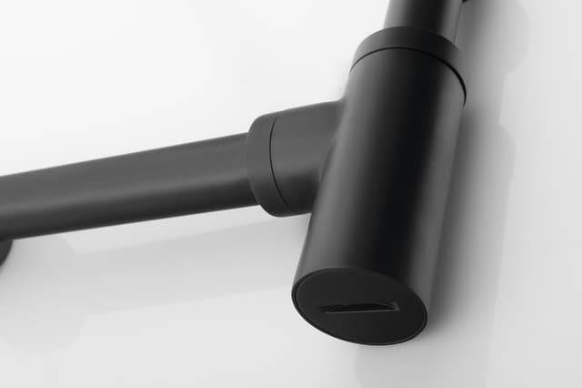 Syfon umywalkowy 5/4&quot;, odpływ 32mm, okrągły, czarny mat